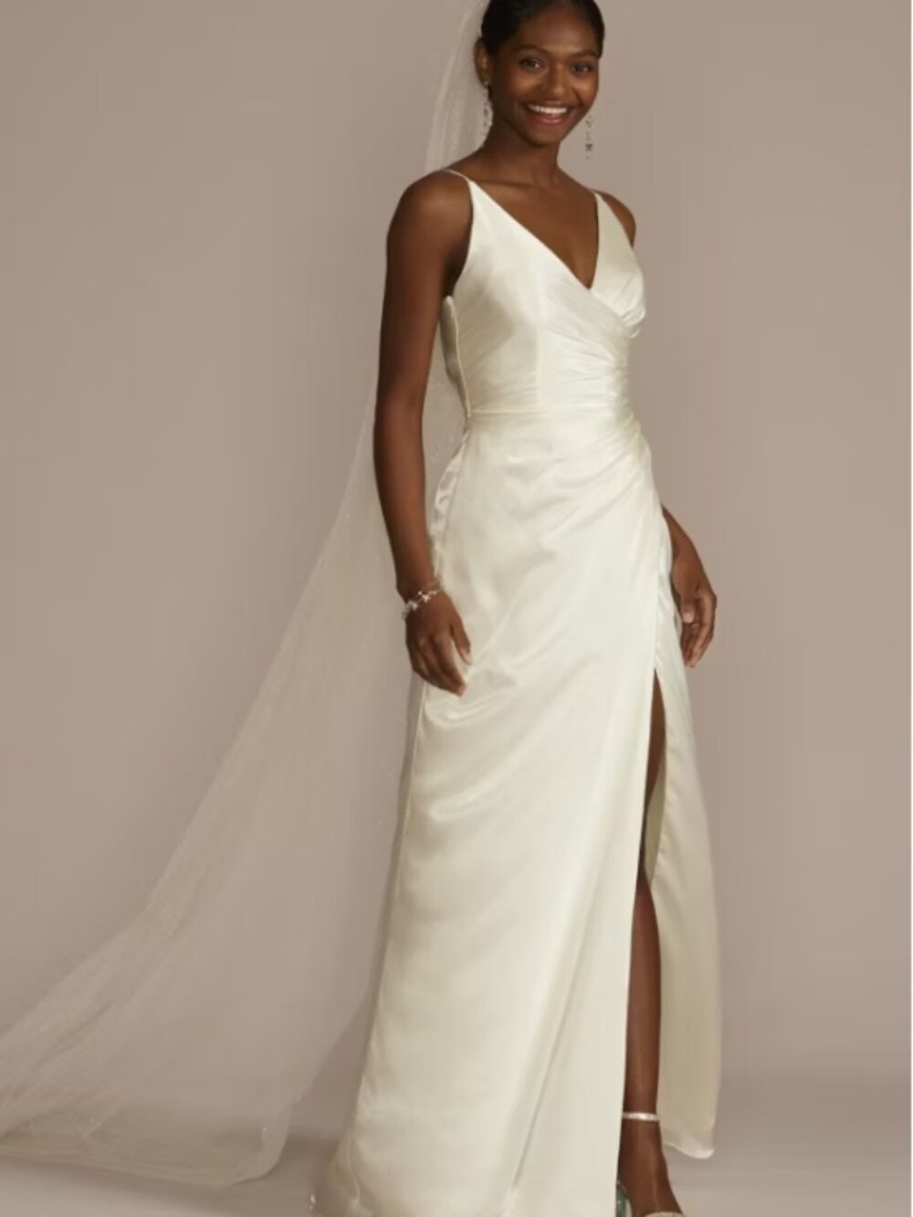 David's Bridal Ivory Wedding dress
